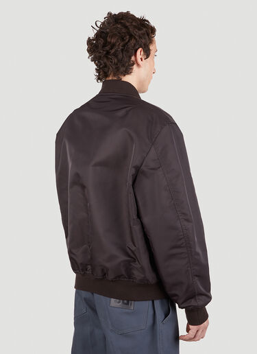 Logo Patch Bomber Jacket Raf Simons Logo Patch Bomber Jacket Brown raf0151013