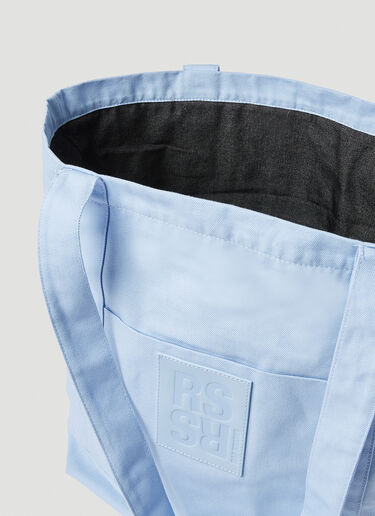 Logo Patch Tote Bag Raf Simons Logo Patch Tote Bag Light Blue raf0251012