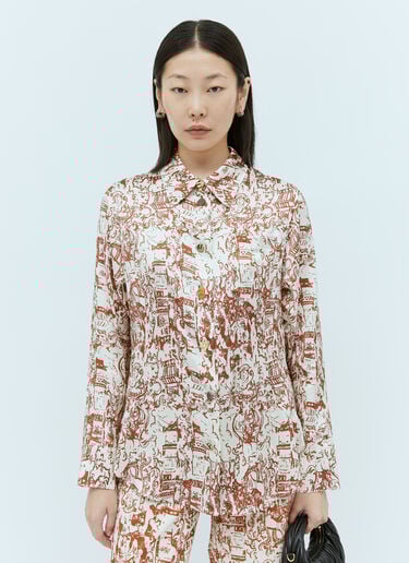 Rejina Pyo 코라 셔츠 브라운 rej0253004