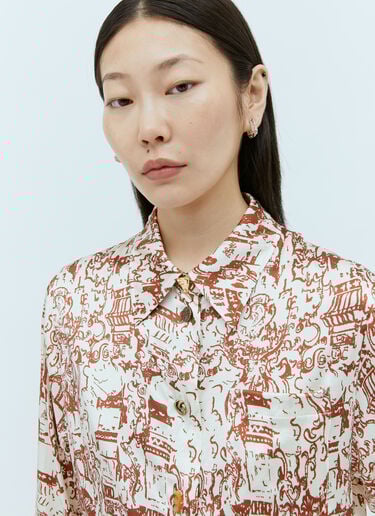 Rejina Pyo 코라 셔츠 브라운 rej0253004