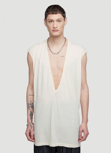 Dylan Plunge Top Rick Owens Dylan Plunge Top Cream ric0147014