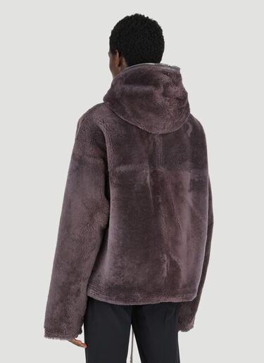 Rick Owens 羊毛皮防风夹克 棕 ric0153003