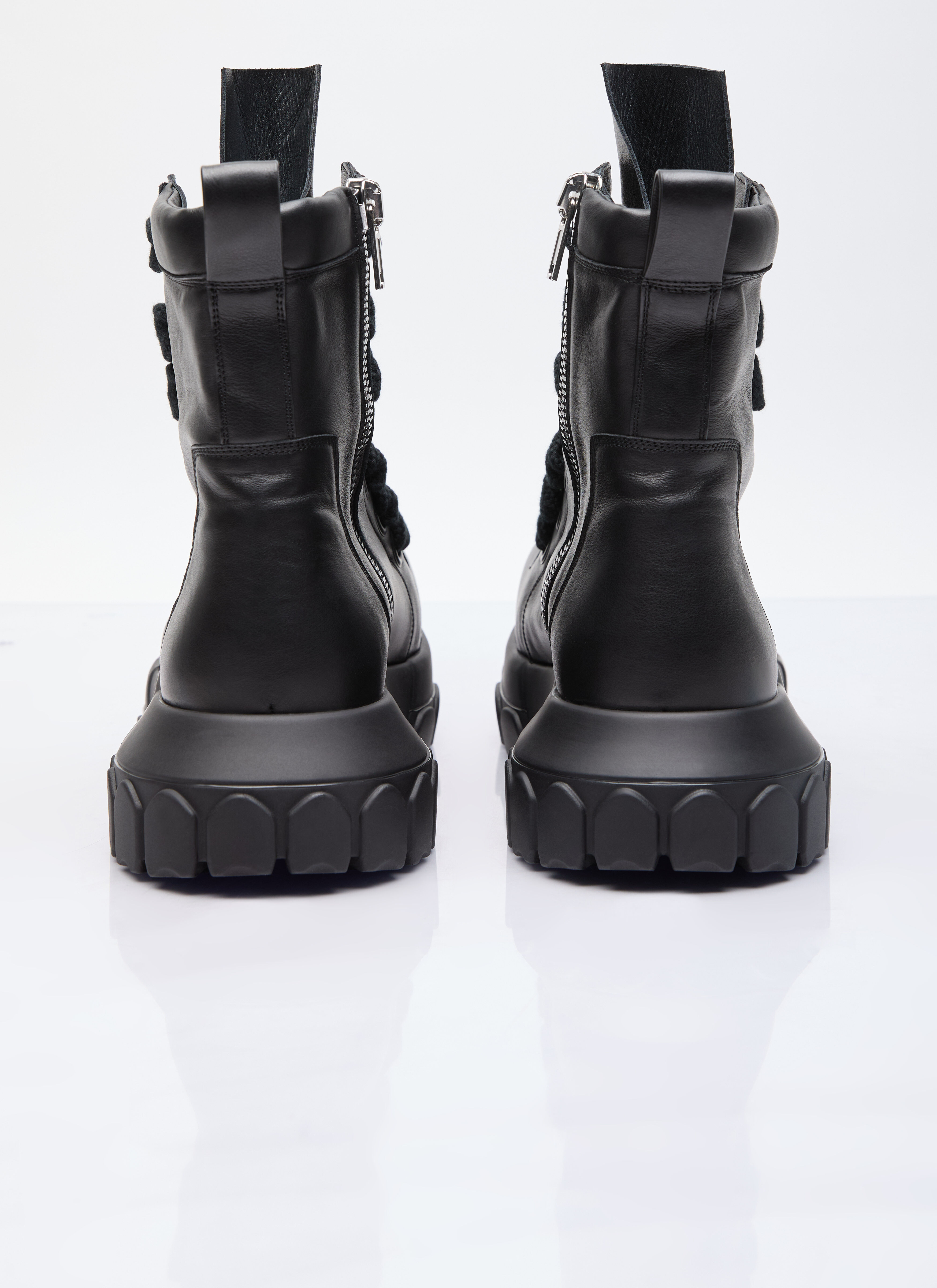 Rick Owens Jumbo Lace Bozo Tractor Boots in Black for Men