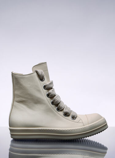 Jumbo Laced Sneakers Rick Owens Jumbo Laced Sneakers Cream ric0157026