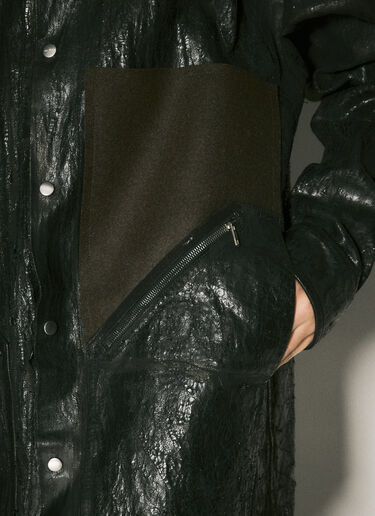 Rick Owens ディストレス加工デニムジャケット ブラック ric0158002