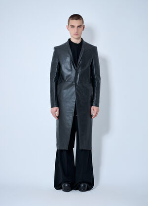 Rick Owens レザーリドコート  ブラック ric0159001