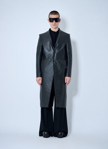 Leather Lido Coat Rick Owens Leather Lido Coat Black ric0159001