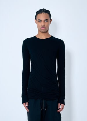 Rick Owens レイヤード Tシャツ  ブラック ric0159008