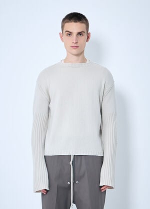 Rick Owens Dinge Cashmere Sweater Beige ric0159014