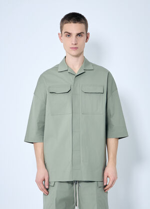 Rick Owens Tommy 工装衬衫  绿色 ric0159019