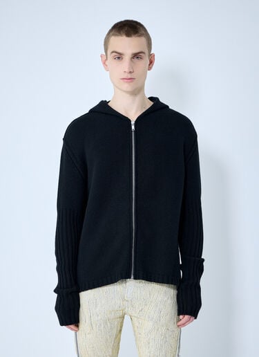 カシミア・ジップアップ・セーター Rick Owens カシミア・ジップアップ・セーター ブラック ric0159024