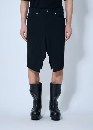 Rick Owens Slivered Shorts Black ric0159026