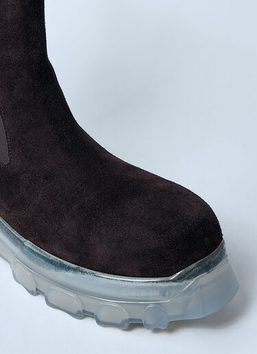 스웨이드 비틀 보조 트랙터 부츠 Rick Owens 스웨이드 비틀 보조 트랙터 부츠 브라운 ric0159037