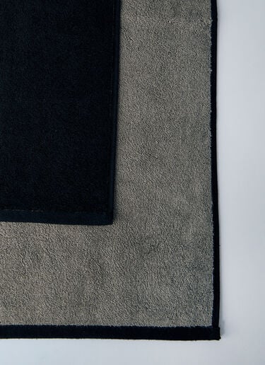 Rick Owens Logo Motif Beach Towel Black ric0159065