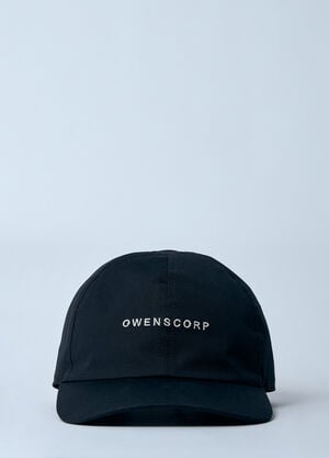 Rick Owens Logo Motif Baseball Cap Black ric0159066