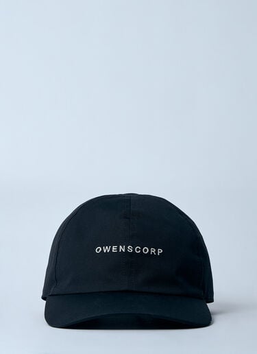 Rick Owens Logo Motif Baseball Cap Black ric0159066