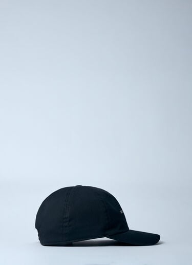 Rick Owens Logo Motif Baseball Cap Black ric0159066