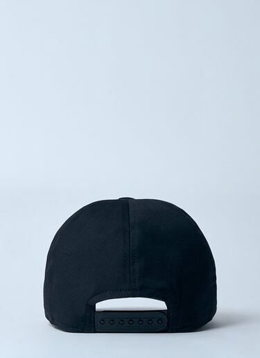 Rick Owens Logo Motif Baseball Cap Black ric0159066