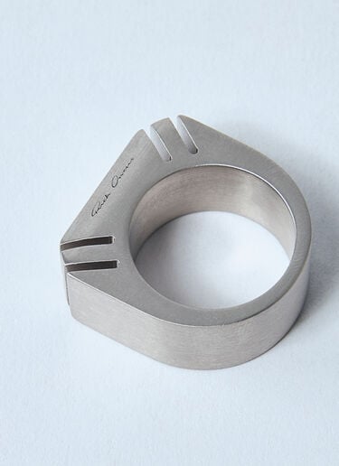 Beveled Ring Rick Owens Beveled Ring Silver ric0159067