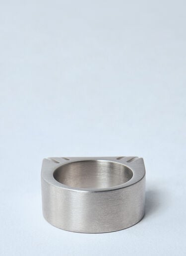 Beveled Ring Rick Owens Beveled Ring Silver ric0159067