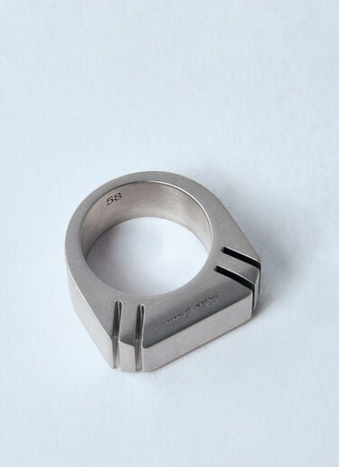 Beveled Ring Rick Owens Beveled Ring Silver ric0159067
