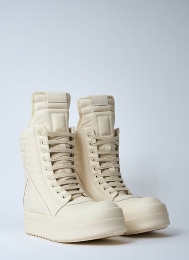 Rick Owens Jumbolaced Geobasket Sneakers White ric0160010
