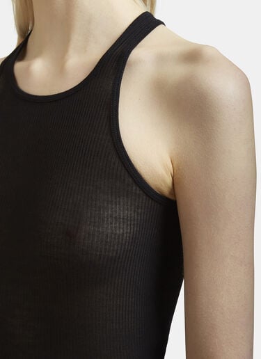Rib Knit Crew Neck Vest Top Rick Owens Rib Knit Crew Neck Vest Top Black ric0231012