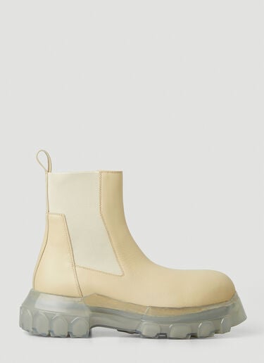 Rick Owens Beatle Bozo Tractor 靴子 乳白色 ric0247056