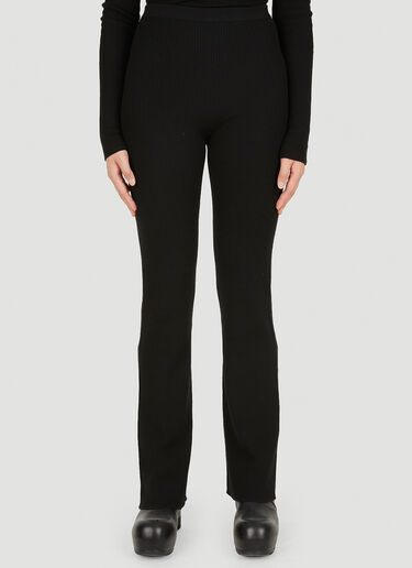 Rick Owens 골지 니트 팬츠 블랙 ric0249024