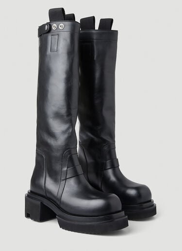 Bogun Knee High Boots Rick Owens Bogun Knee High Boots Black ric0249031