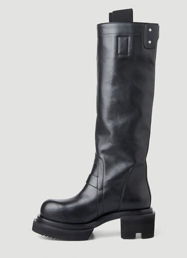 Bogun Knee High Boots Rick Owens Bogun Knee High Boots Black ric0249031