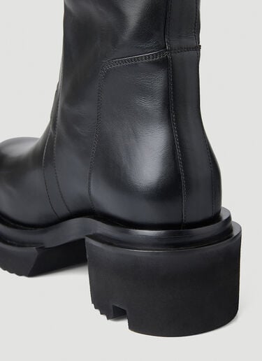 Bogun Knee High Boots Rick Owens Bogun Knee High Boots Black ric0249031