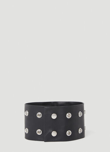 皮革饰钉项链 Rick Owens 皮革饰钉项链 黑色 ric0253023