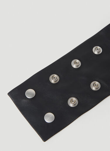 皮革饰钉项链 Rick Owens 皮革饰钉项链 黑色 ric0253023