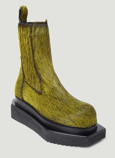 Rick Owens Fur Anke Boots Green ric0253032