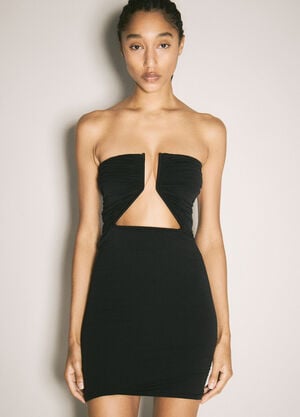 Rick Owens Prong Mini Dress Black ric0257003