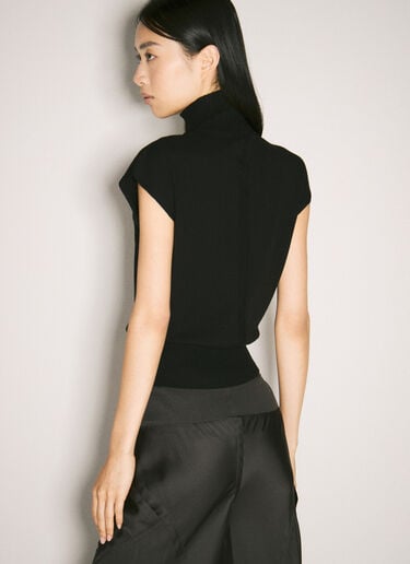 高领针织上衣 Rick Owens 高领针织上衣 黑色 ric0257012