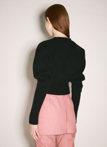Batwing Cropped Cardigan Rick Owens Batwing Cropped Cardigan Black ric0258006