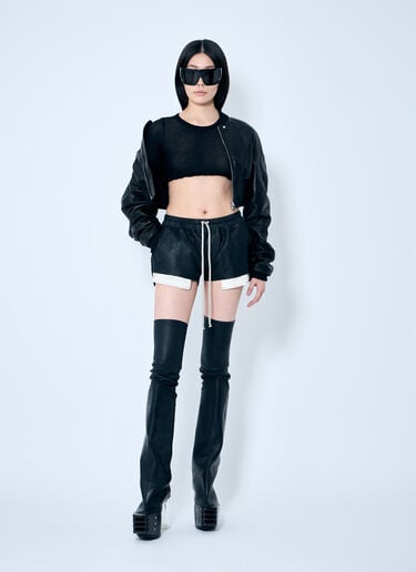 크롭 티셔츠 Rick Owens 크롭 티셔츠 블랙 ric0259008