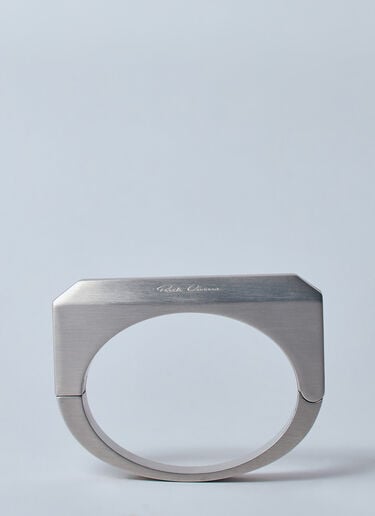 斜切手镯 Rick Owens 斜切手镯 银色 ric0259027