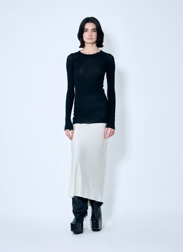 罗纹长袖上衣 Rick Owens 罗纹长袖上衣 黑色 ric0259030