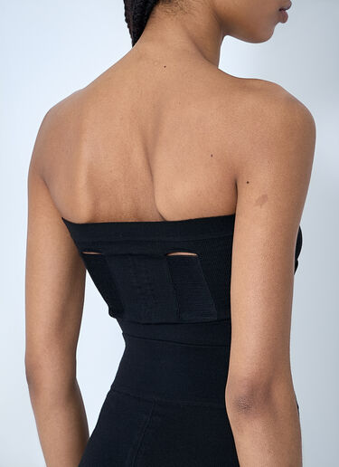 Distressed Bustier Top Rick Owens Distressed Bustier Top Black ric0260007