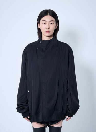 Satin Bomber Jacket Rick Owens Satin Bomber Jacket Black ric0260008