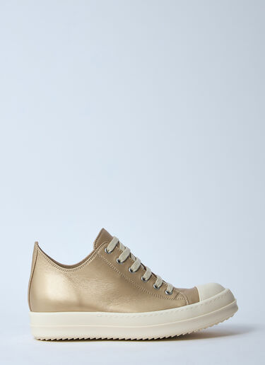 Low-Top Leather Sneakers Rick Owens Low-Top Leather Sneakers Gold ric0260013
