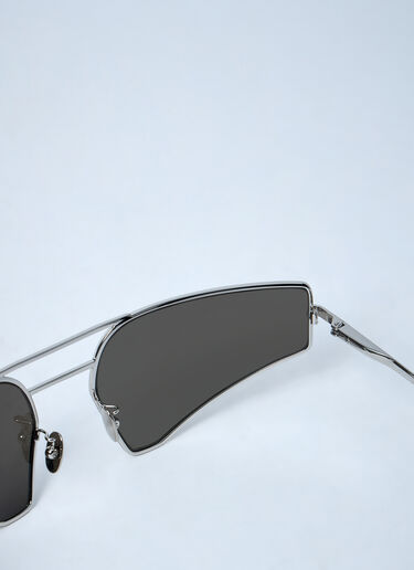 Stainless Steel Sunglasses Rick Owens Stainless Steel Sunglasses Grey ric0359007