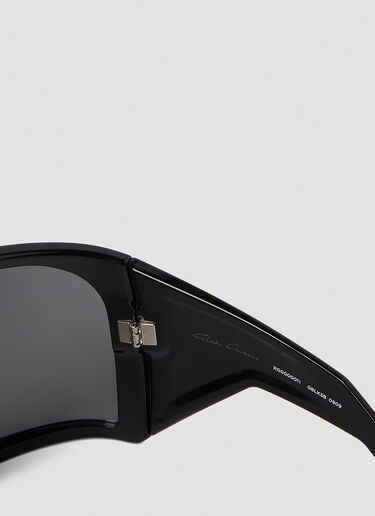 Rick Owens Kriester Mask Sunglasses Black ris0354003