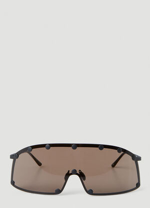 Rick Owens Performa Shielding Sunglasses Black ris0355001