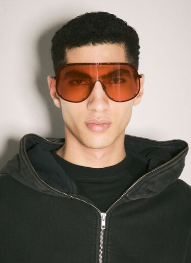 Shield Sunglasses Rick Owens Shield Sunglasses Red ris0357004