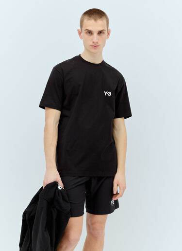 Y-3 x Real Madrid 로고 프린트 티셔츠 블랙 rma0156015