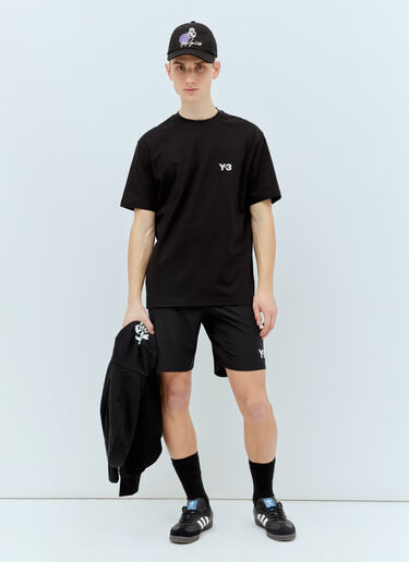 Y-3 x Real Madrid 로고 프린트 티셔츠 블랙 rma0156015
